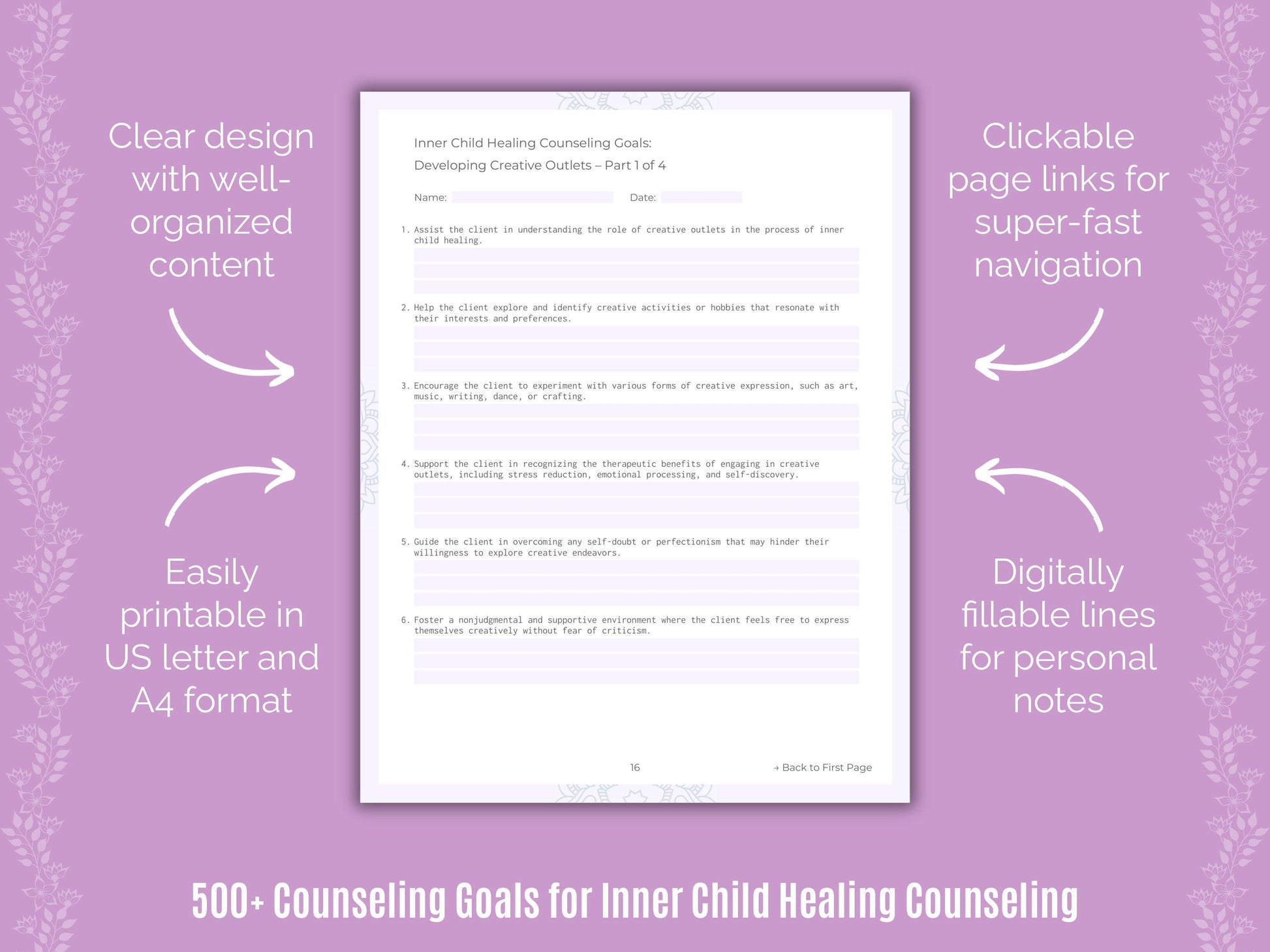 Inner Child Healing Counseling Counseling Templates