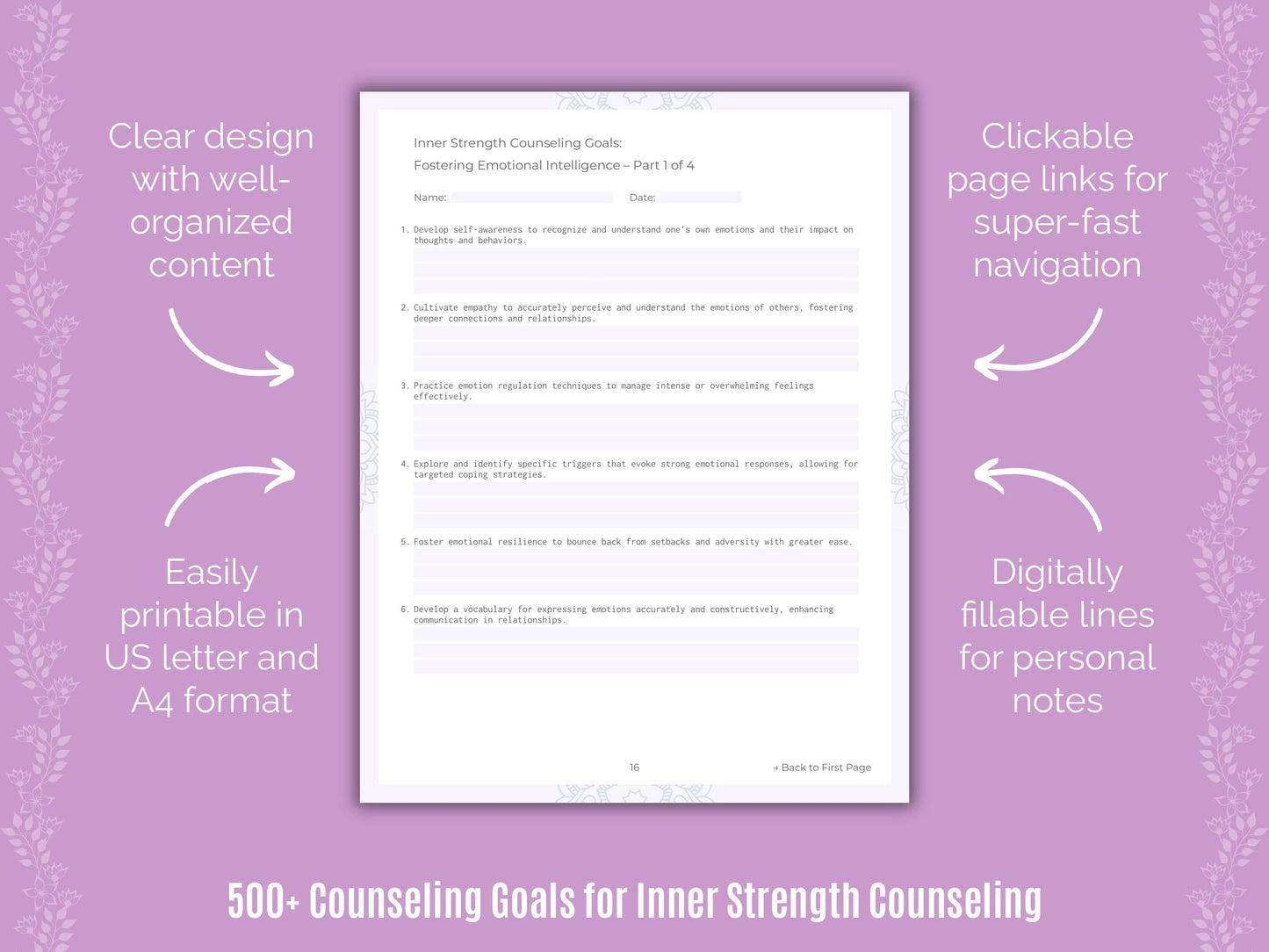 Inner Strength Counseling Counseling Templates