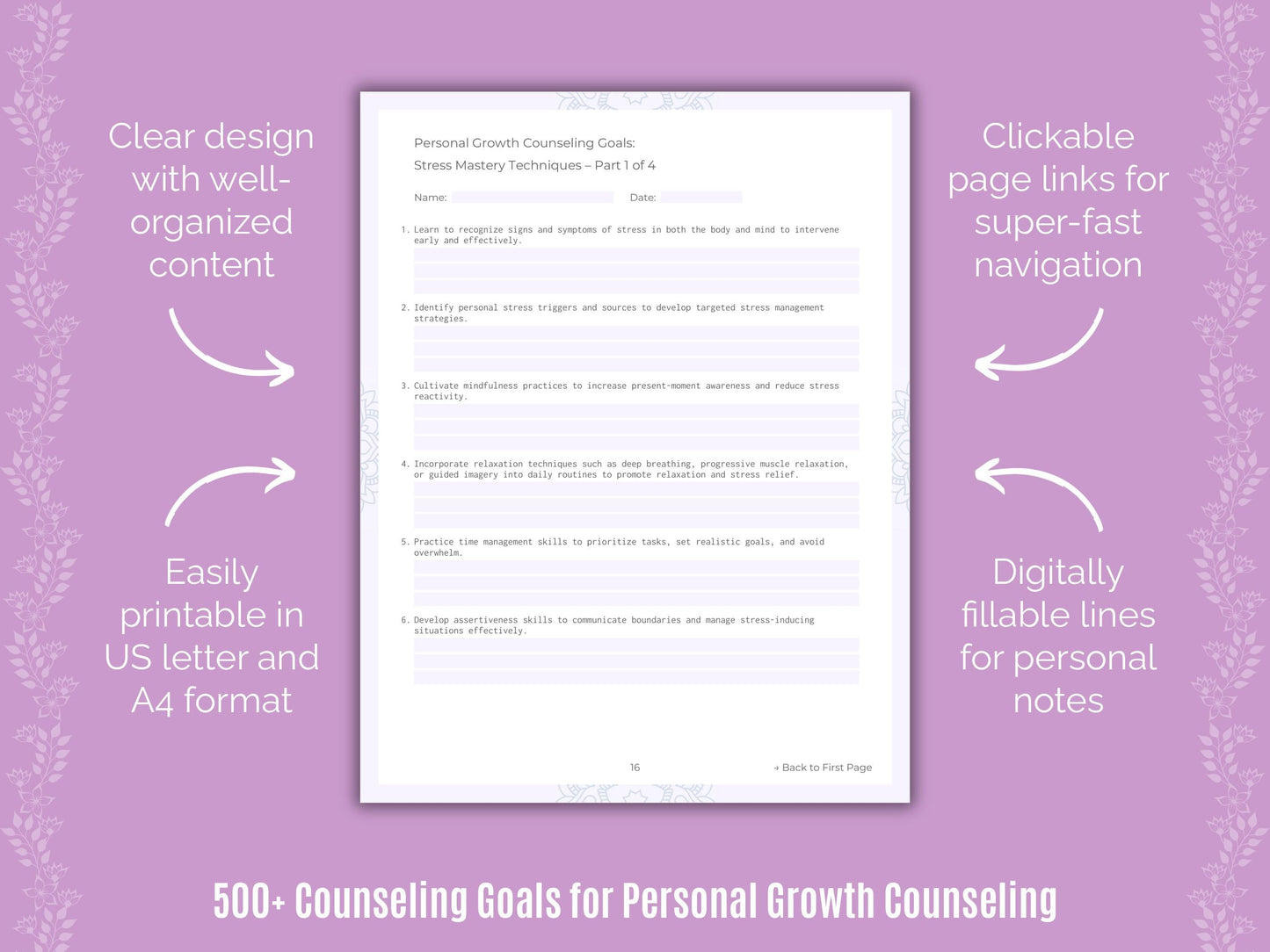 Personal Growth Counseling Counseling Templates