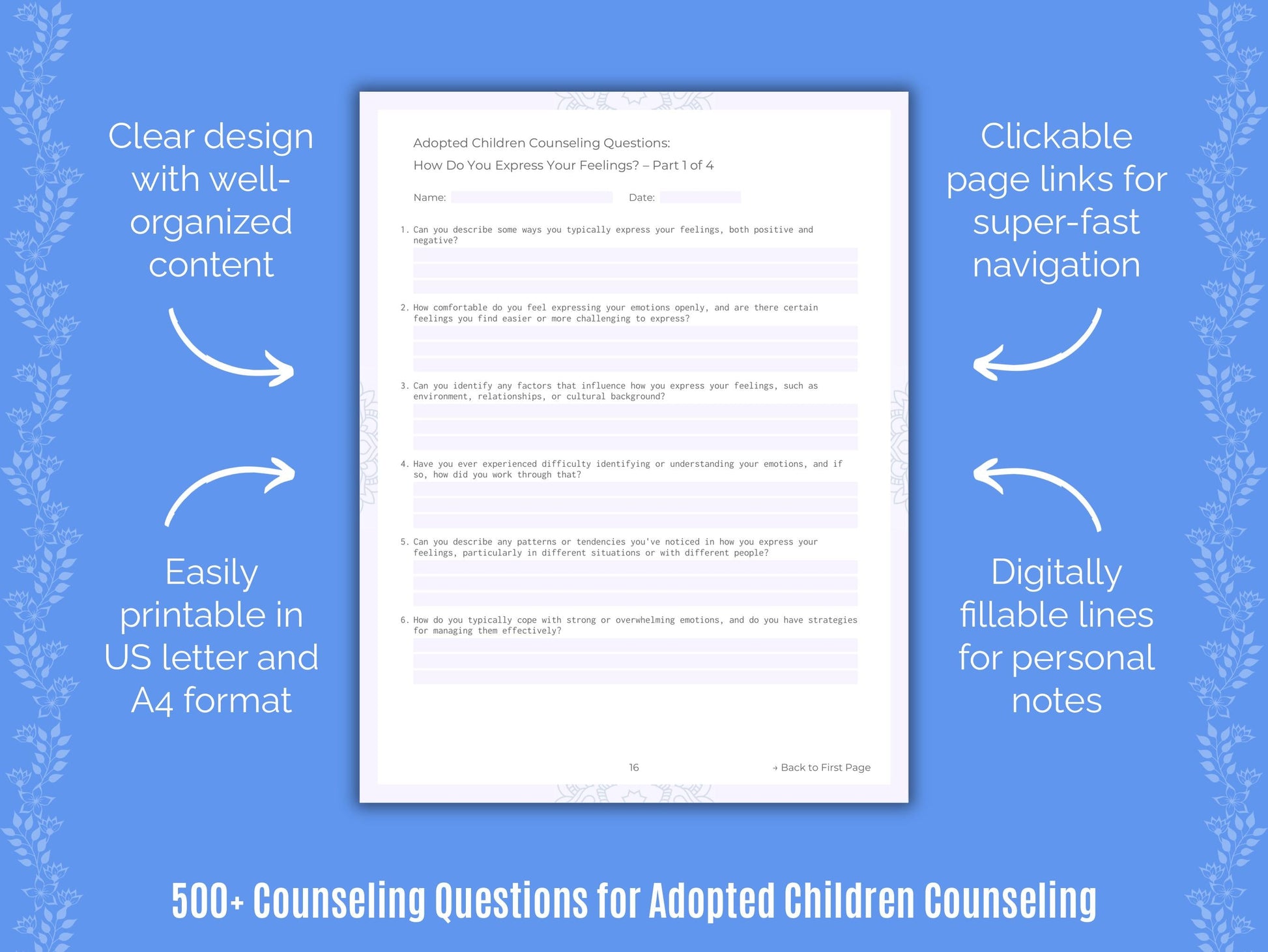 Adopted Children Counseling Counseling Templates