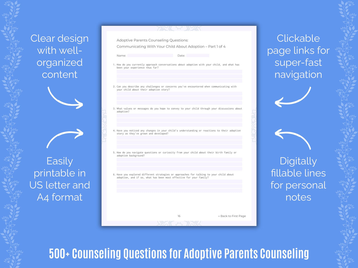 Adoptive Parents Counseling Counseling Templates