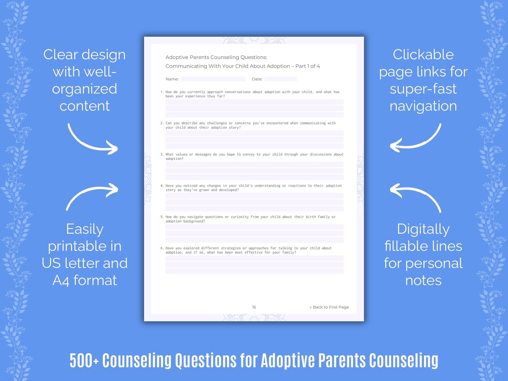 Adoptive Parents Counseling Counseling Templates