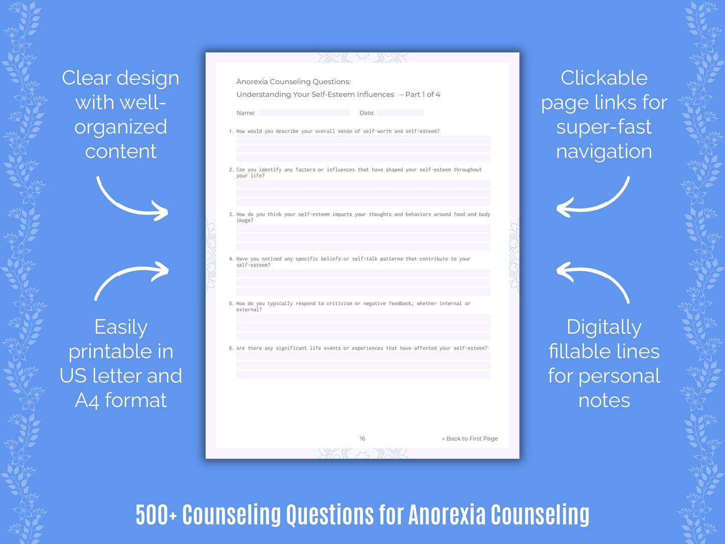 Anorexia Counseling Counseling Templates