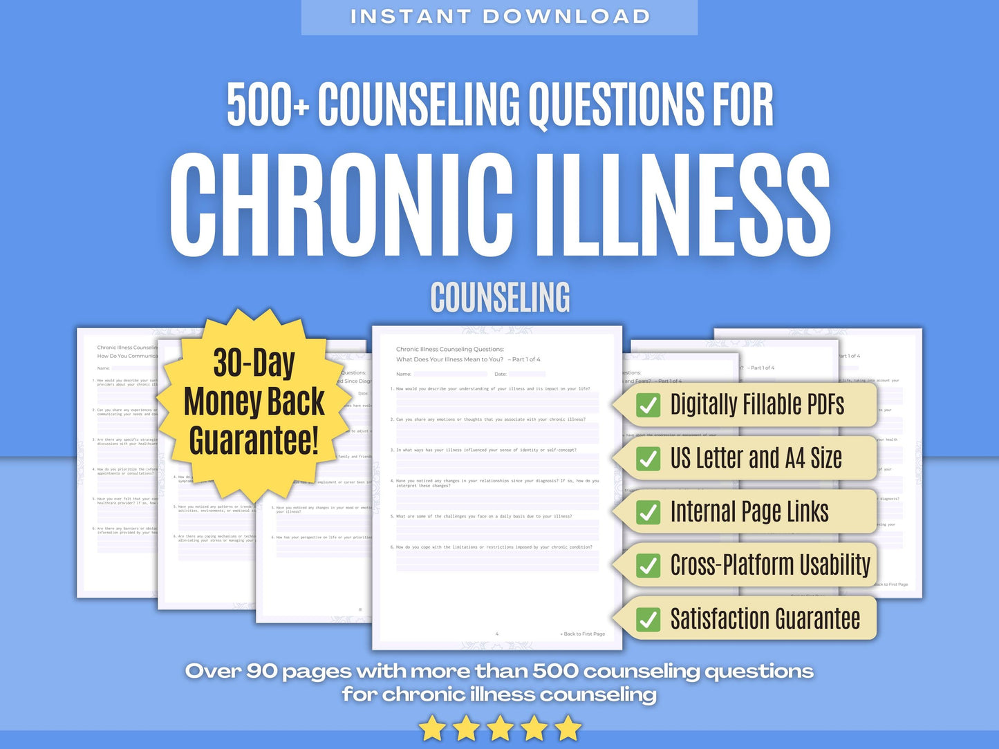 Chronic Illness Counseling Psychology Workbooks