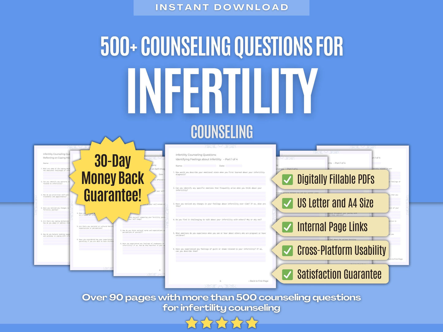 Infertility Counseling Psychology Workbooks