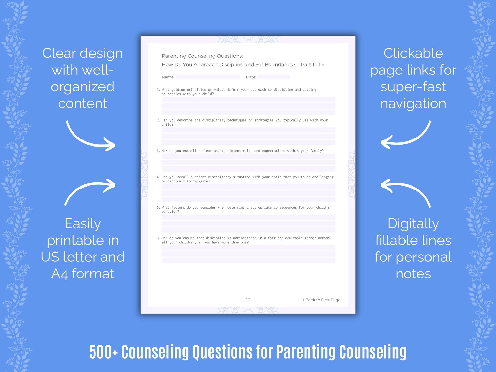 Parenting Counseling Counseling Templates