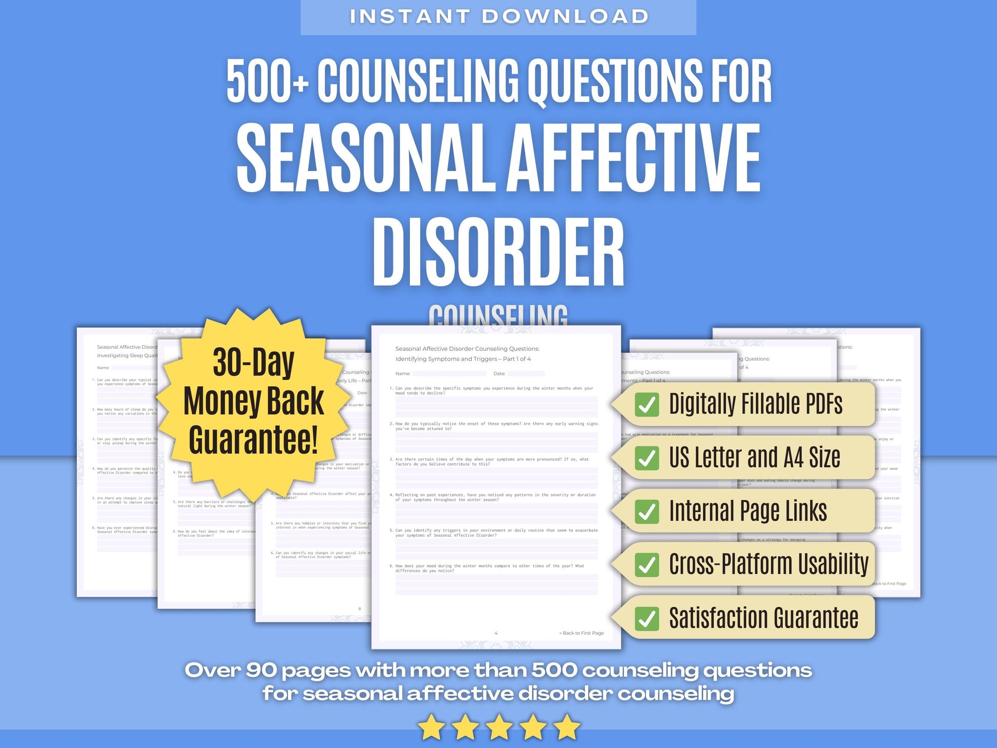 Seasonal Affective Disorder Counseling Psychology Workbooks