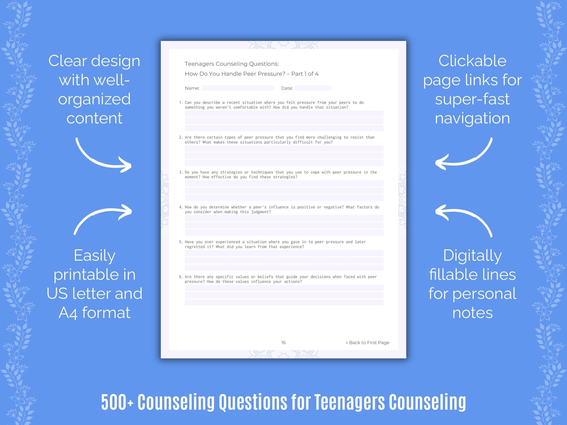 Teenagers Counseling Counseling Templates