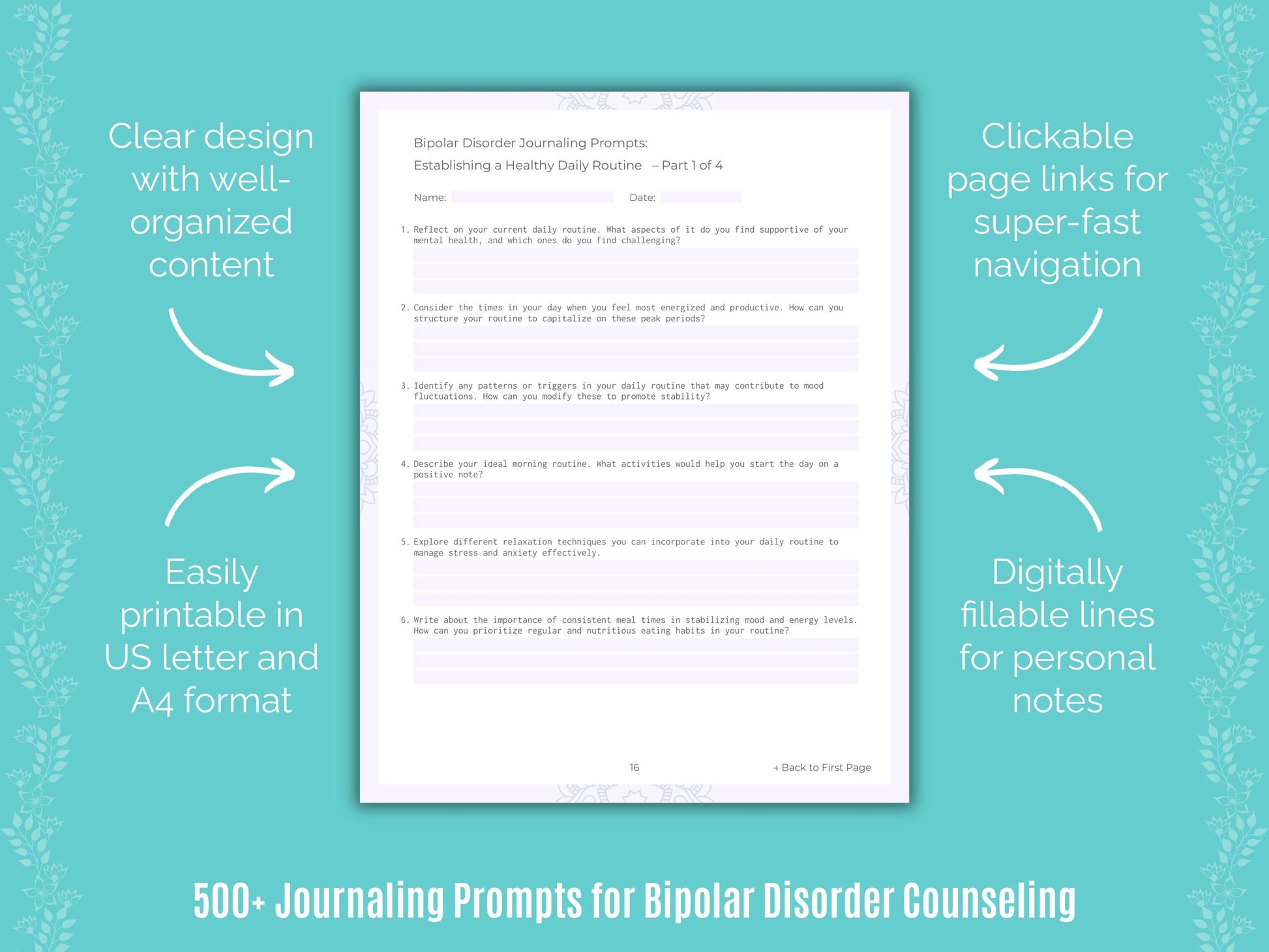 Bipolar Disorder Counseling Counseling Templates