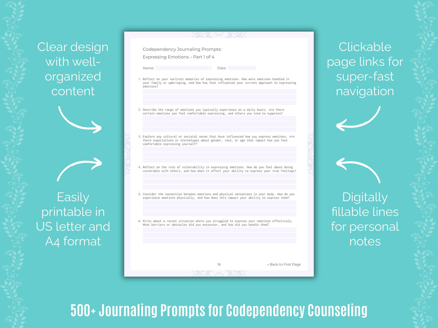 Codependency Counseling Counseling Templates