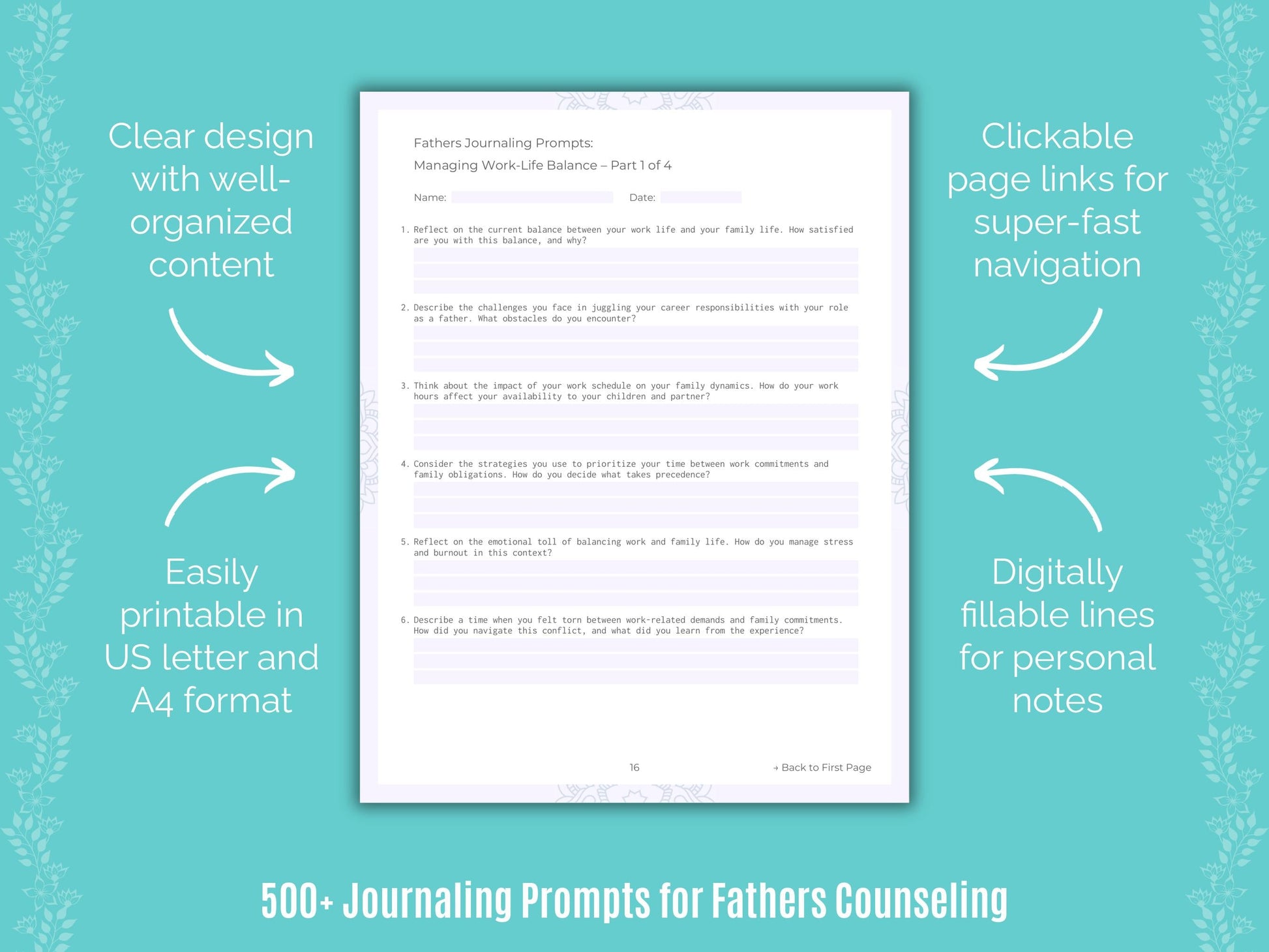 Fathers Counseling Counseling Templates