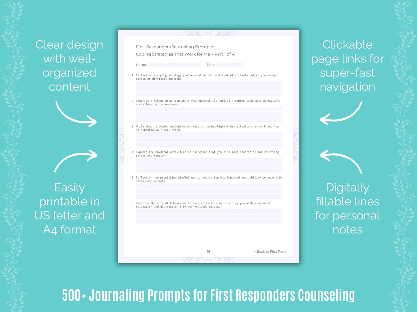 First Responders Counseling Counseling Templates