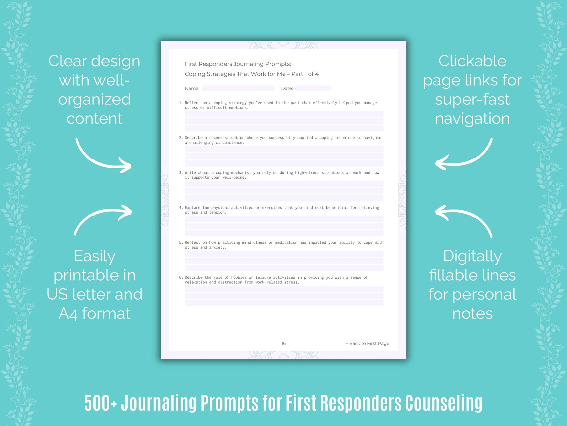 First Responders Counseling Counseling Templates