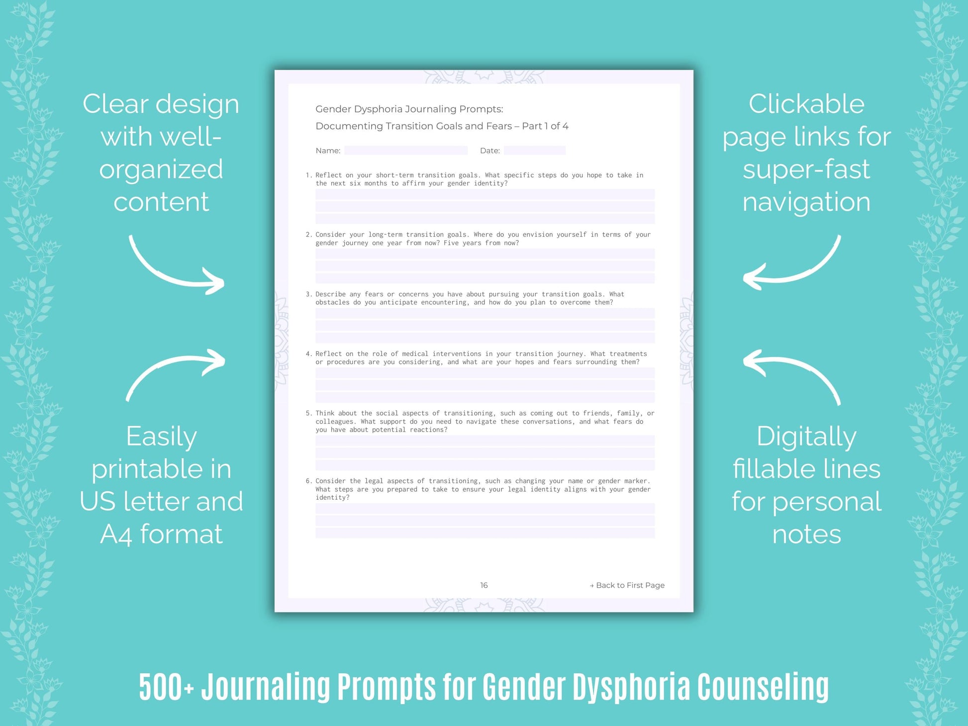 Gender Dysphoria Counseling Counseling Templates