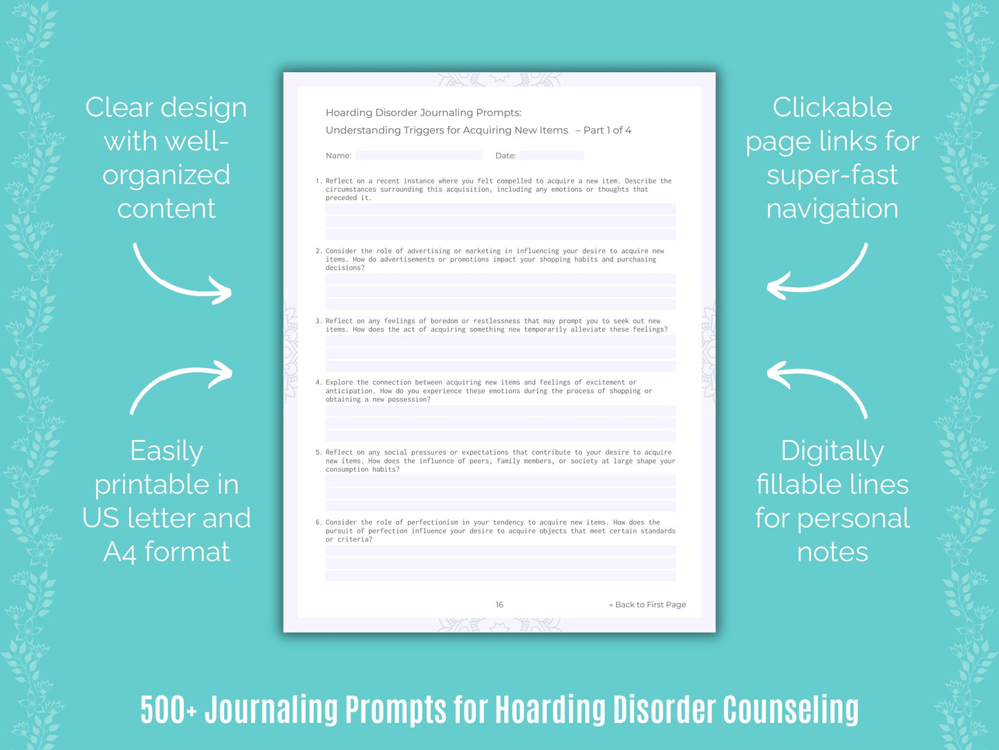 Hoarding Disorder Counseling Counseling Templates