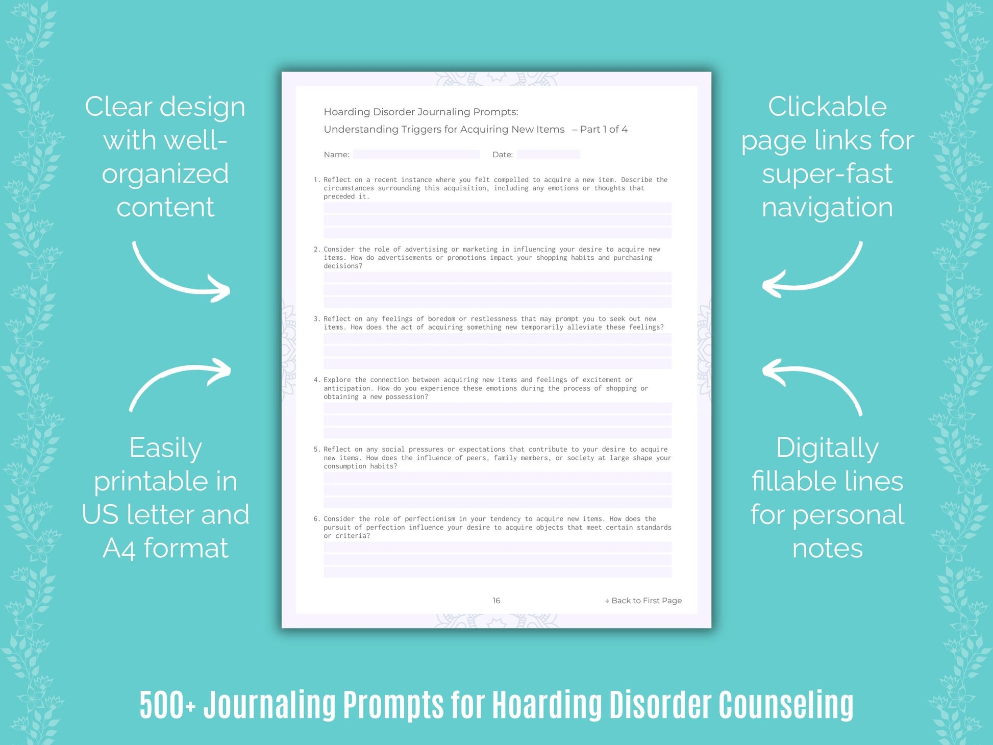 Hoarding Disorder Counseling Counseling Templates