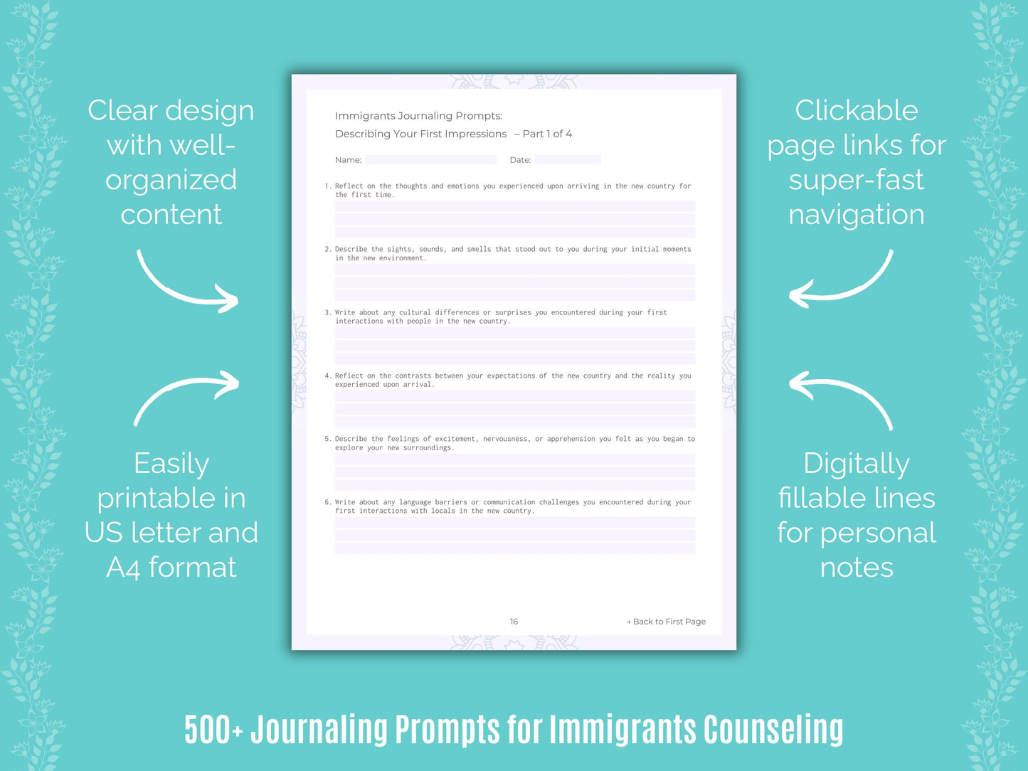 Immigrants Counseling Counseling Templates