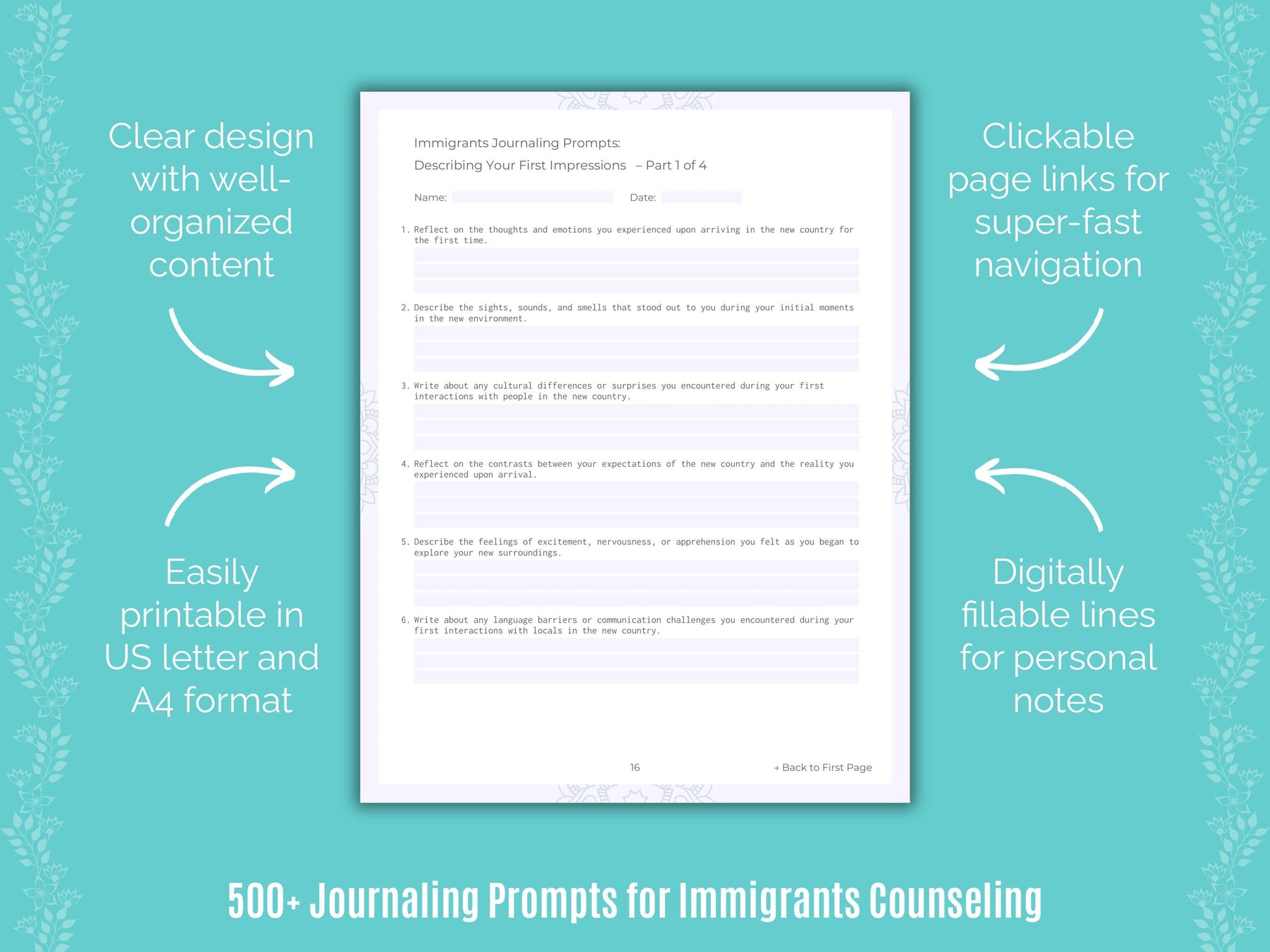 Immigrants Counseling Counseling Templates