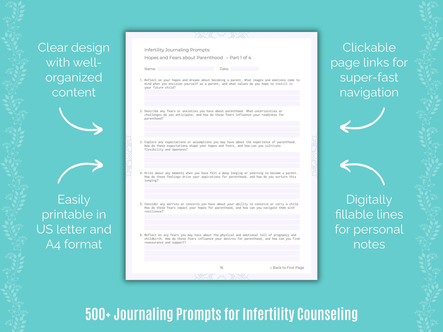 Infertility Counseling Counseling Templates