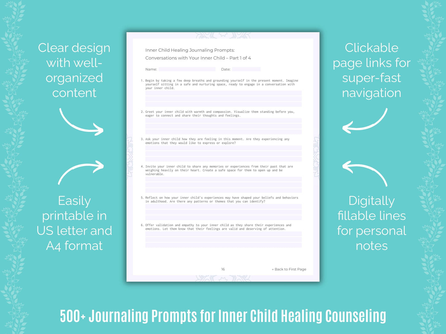 Inner Child Healing Counseling Counseling Templates