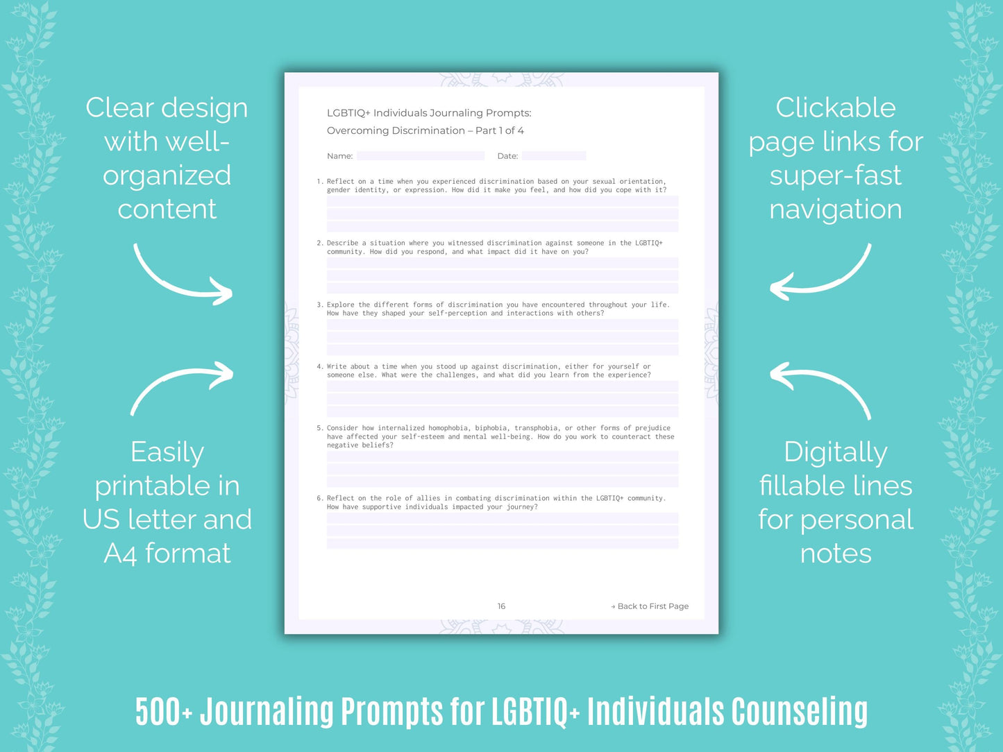 LGBTIQ+ Individuals Counseling Counseling Templates