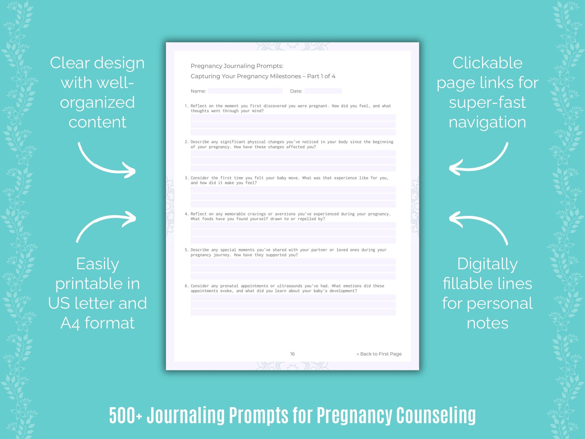 Pregnancy Counseling Counseling Templates