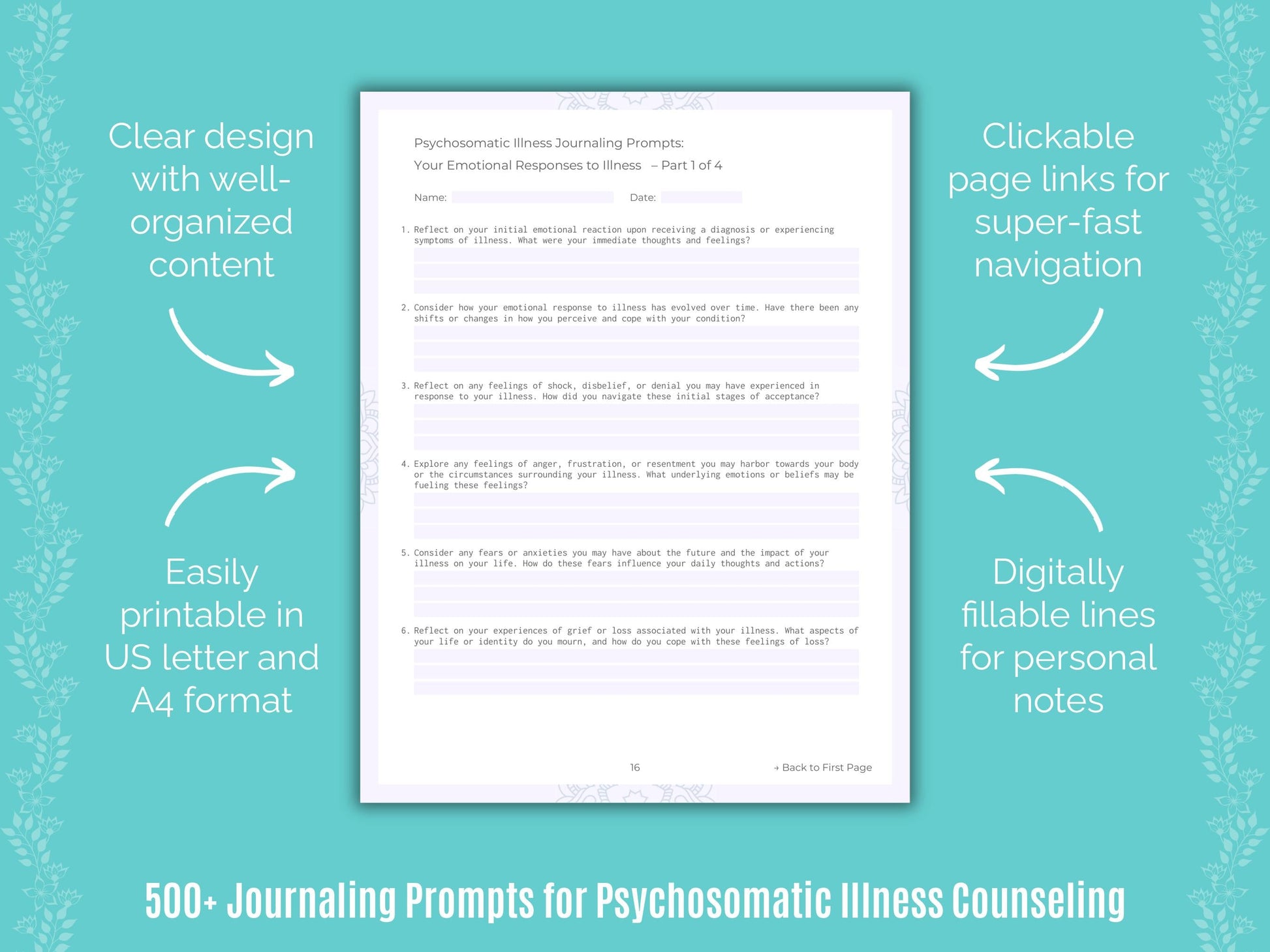 Psychosomatic Illness Counseling Counseling Templates