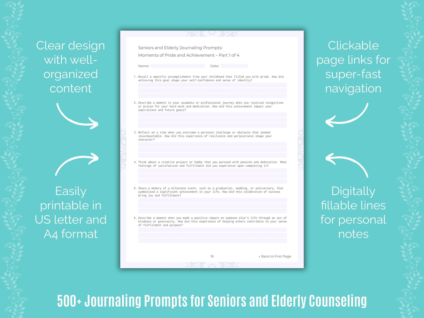 Seniors and Elderly Counseling Counseling Templates