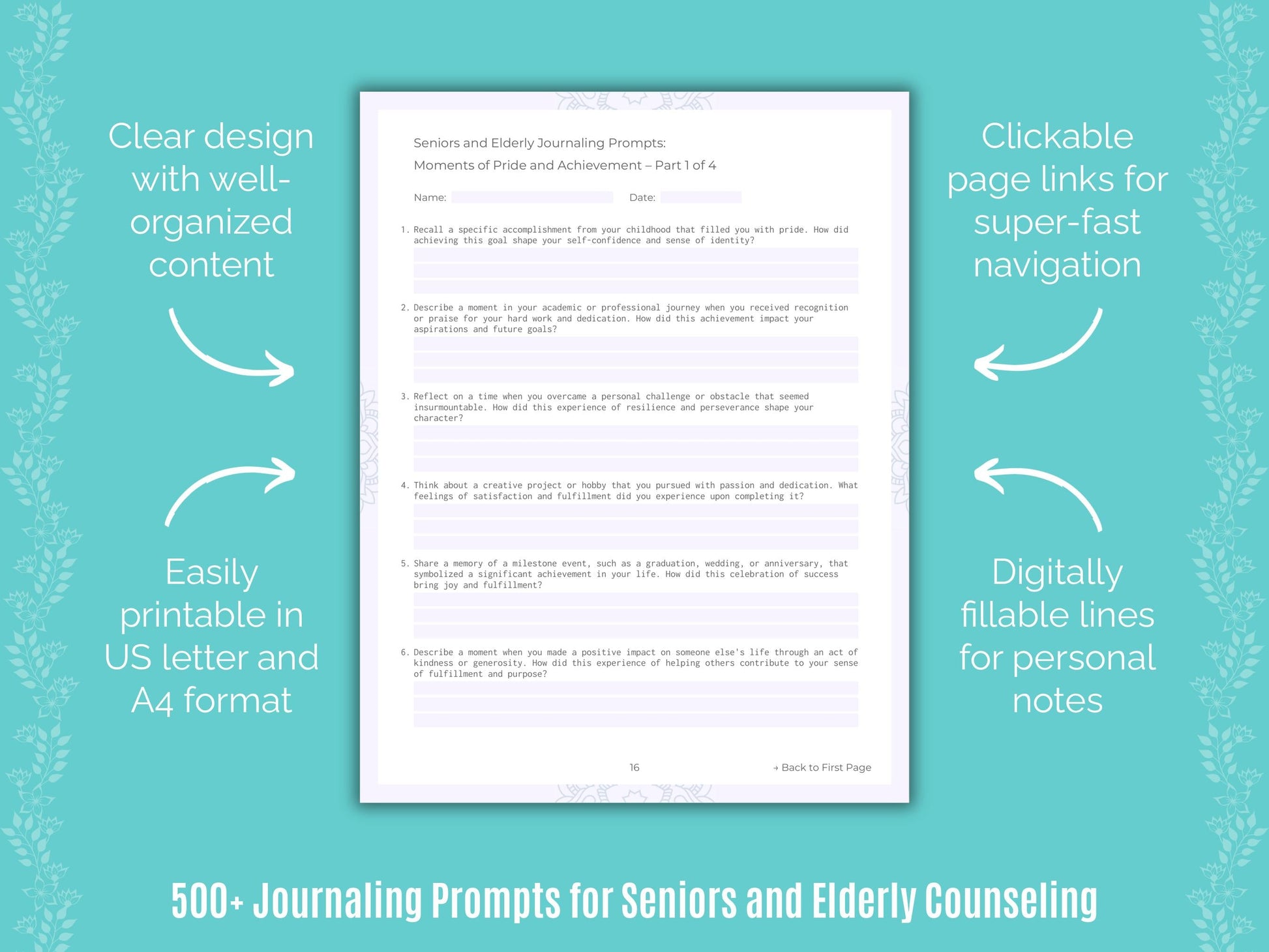 Seniors and Elderly Counseling Counseling Templates