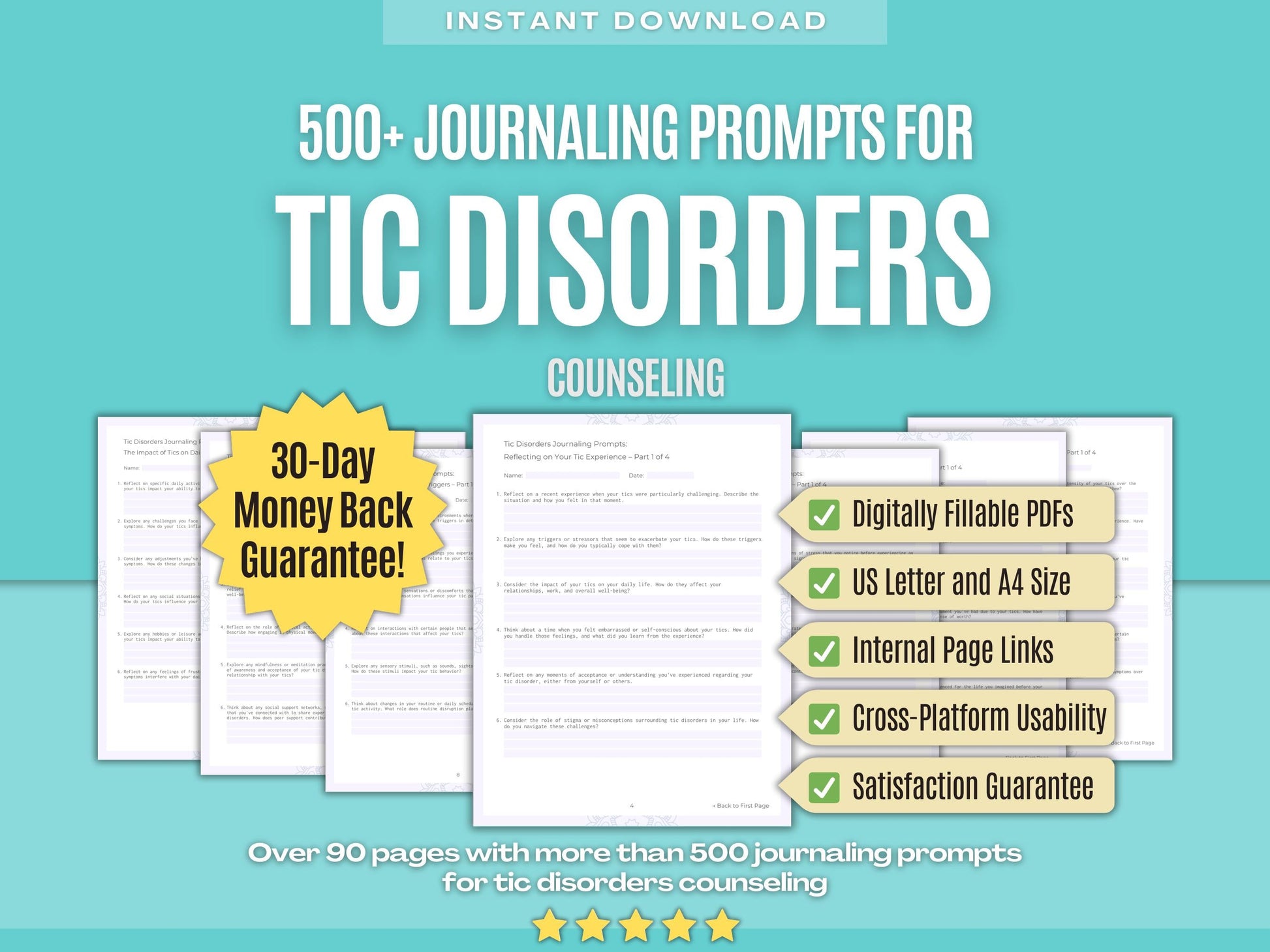 Tic Disorders Counseling Psychology Workbooks