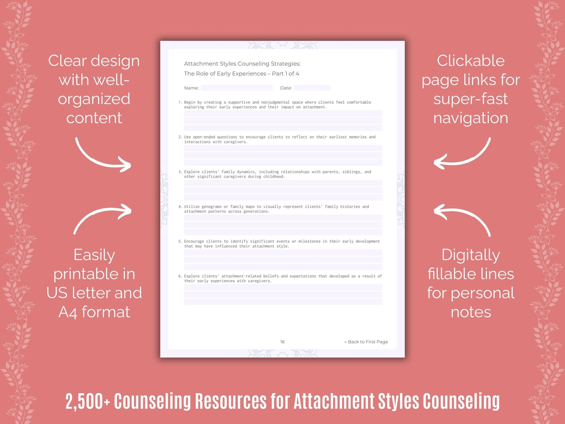 Attachment Styles Counseling Counselor Cheat Sheets