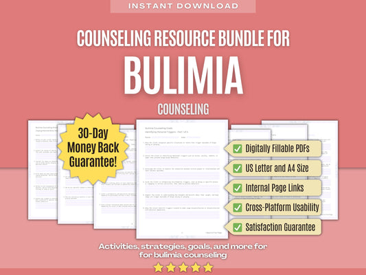 Bulimia Counseling Psychology Workbooks