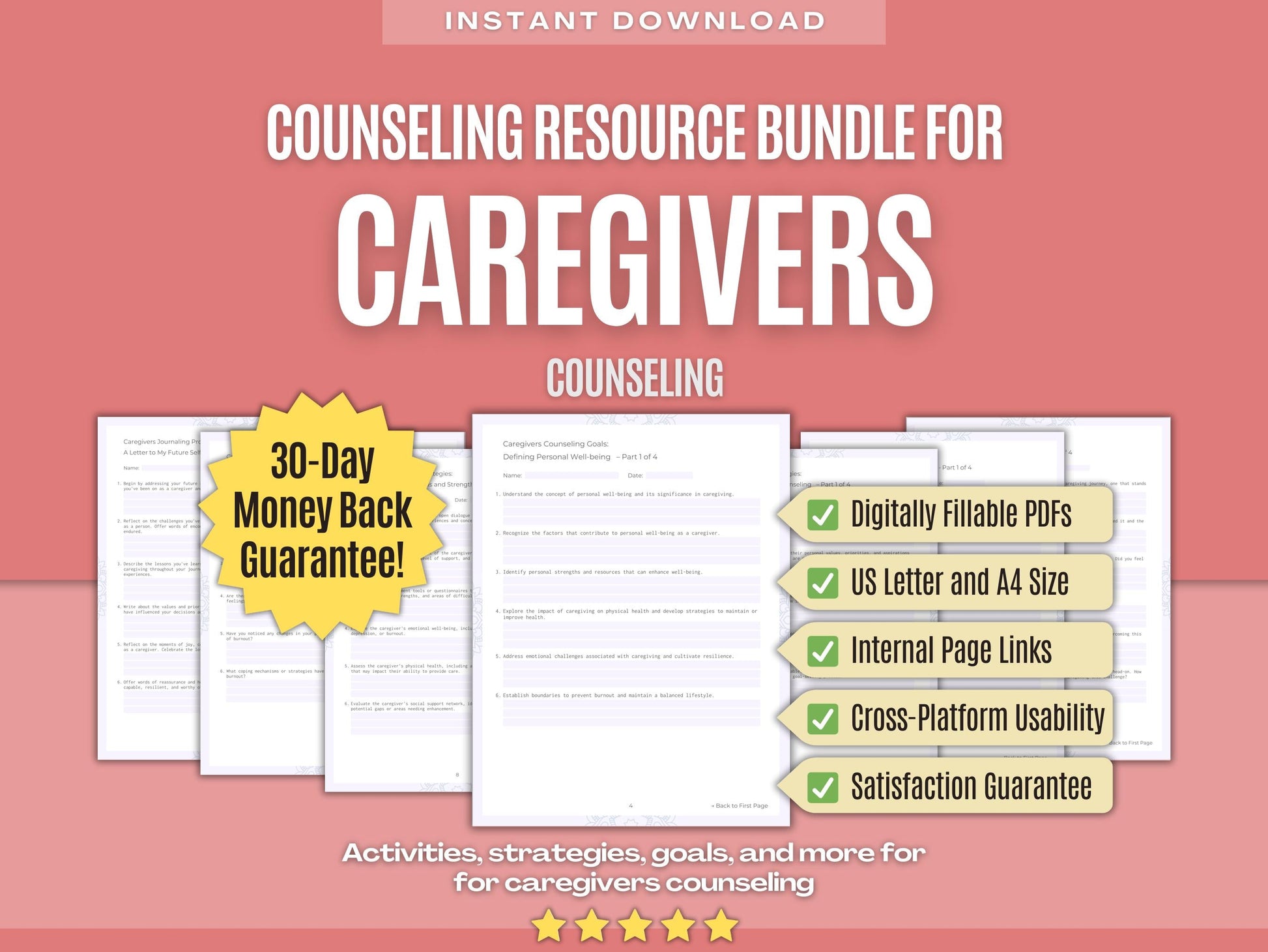 Caregivers Counseling Psychology Workbooks