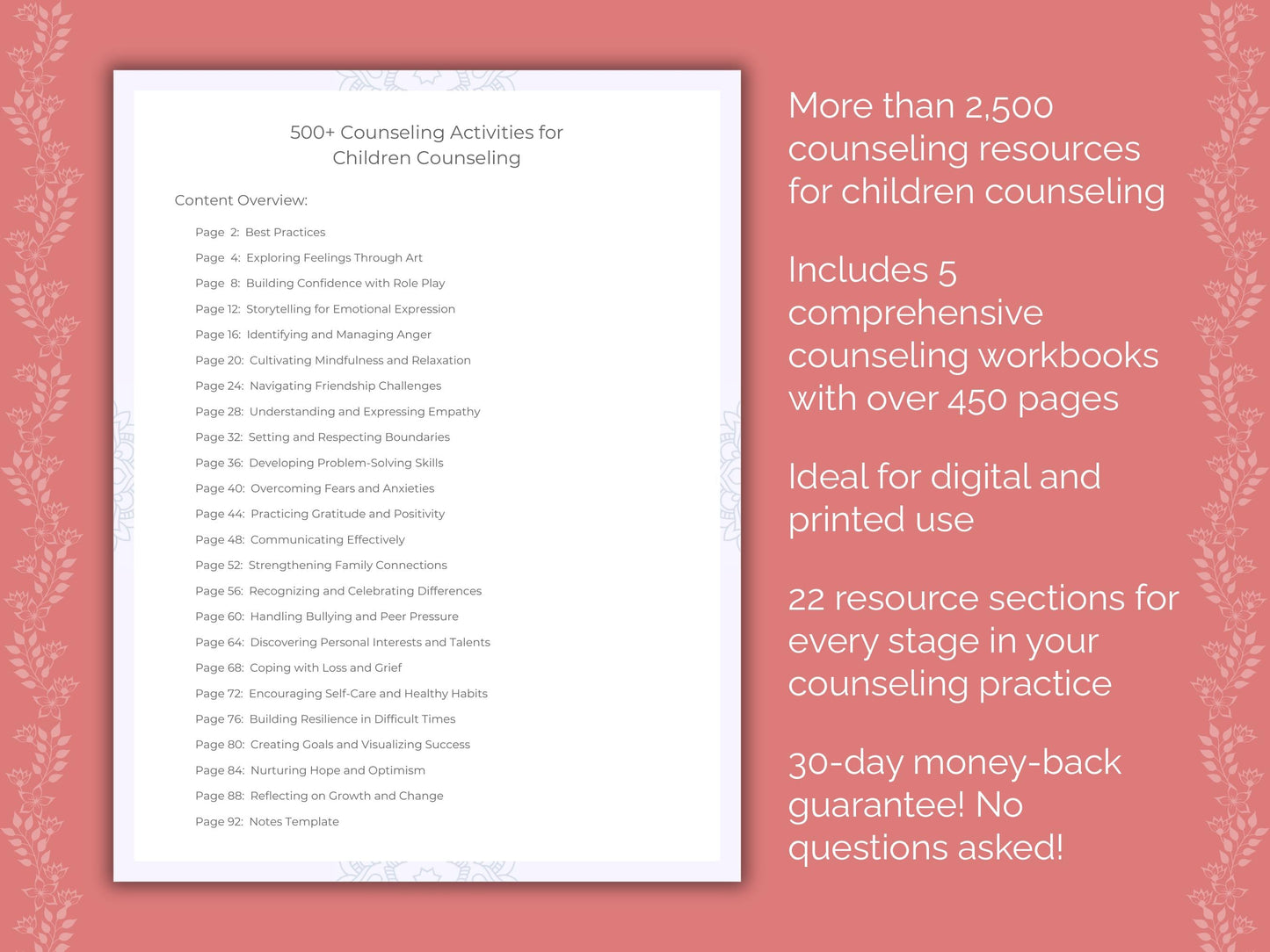 Children Counseling Counseling Templates