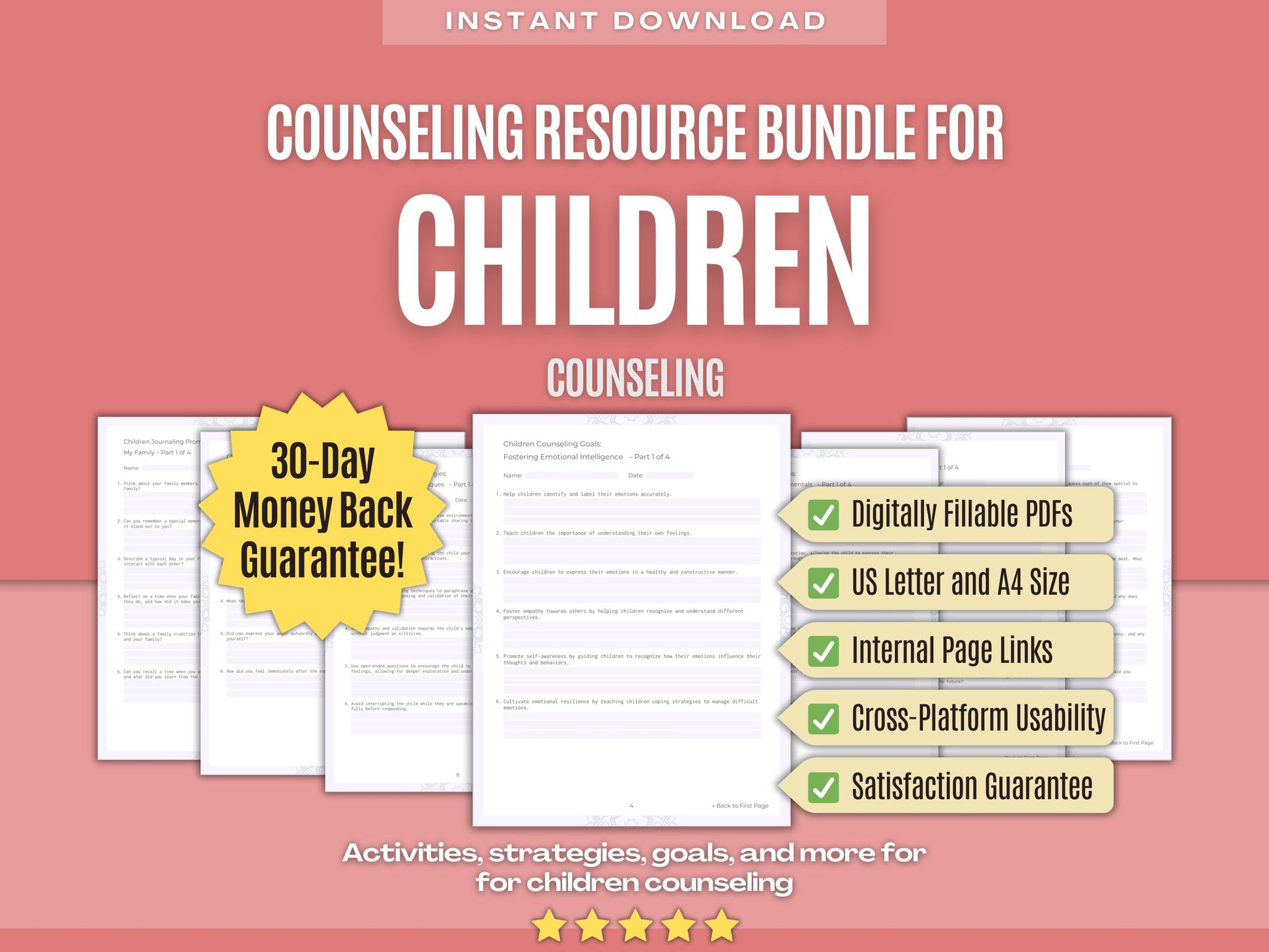 Children Counseling Psychology Workbooks