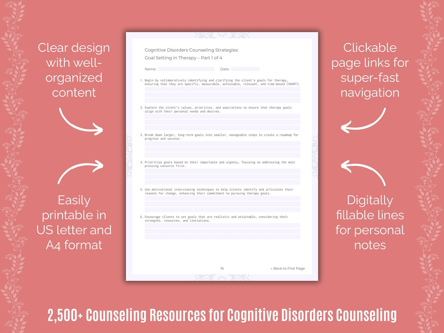 Cognitive Disorders Counseling Counselor Cheat Sheets