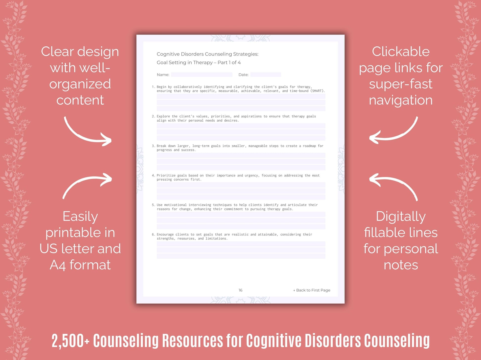 Cognitive Disorders Counseling Counselor Cheat Sheets