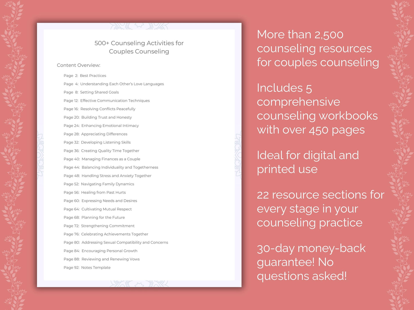 Couples Counseling Counseling Templates