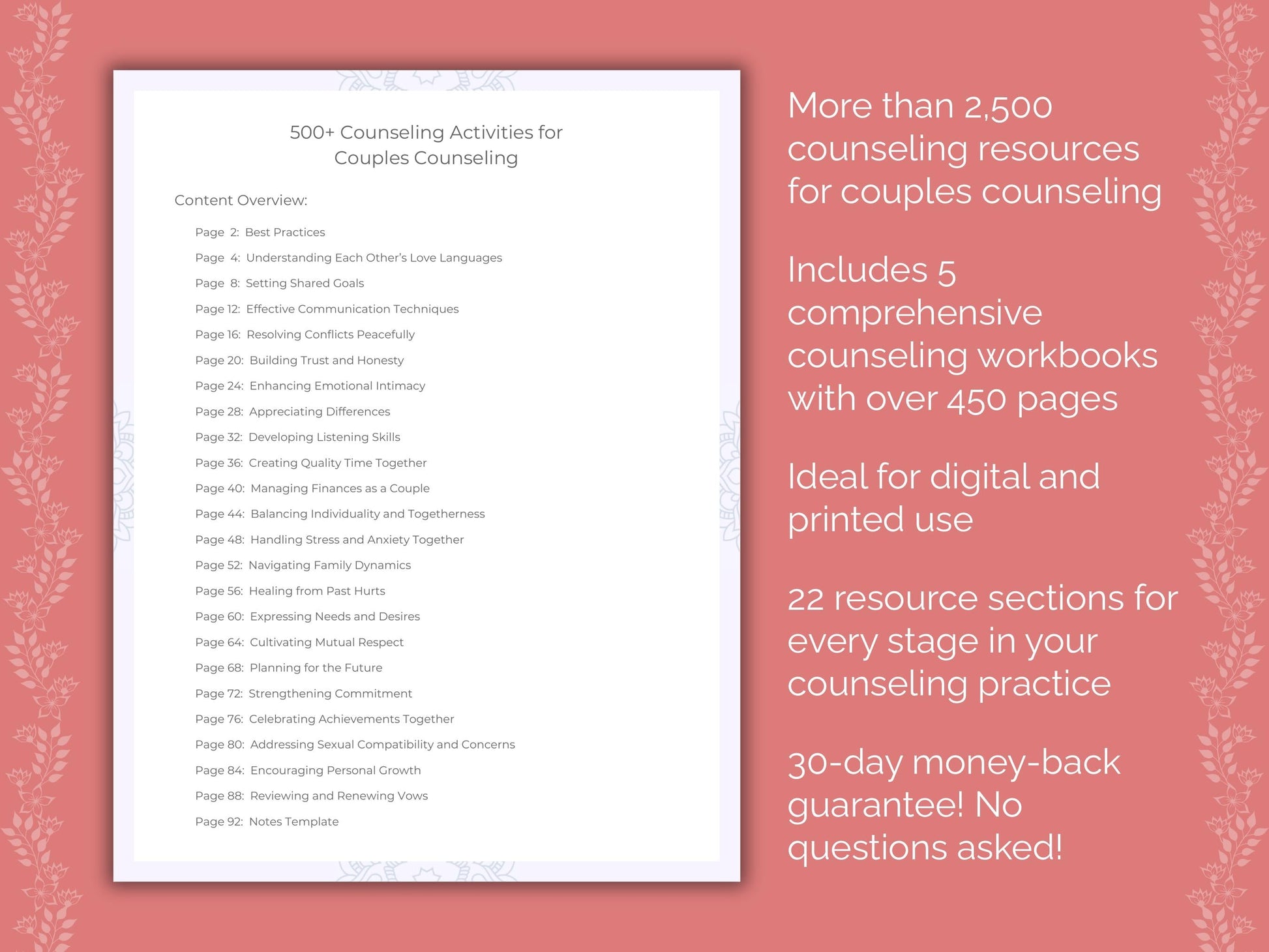 Couples Counseling Counseling Templates