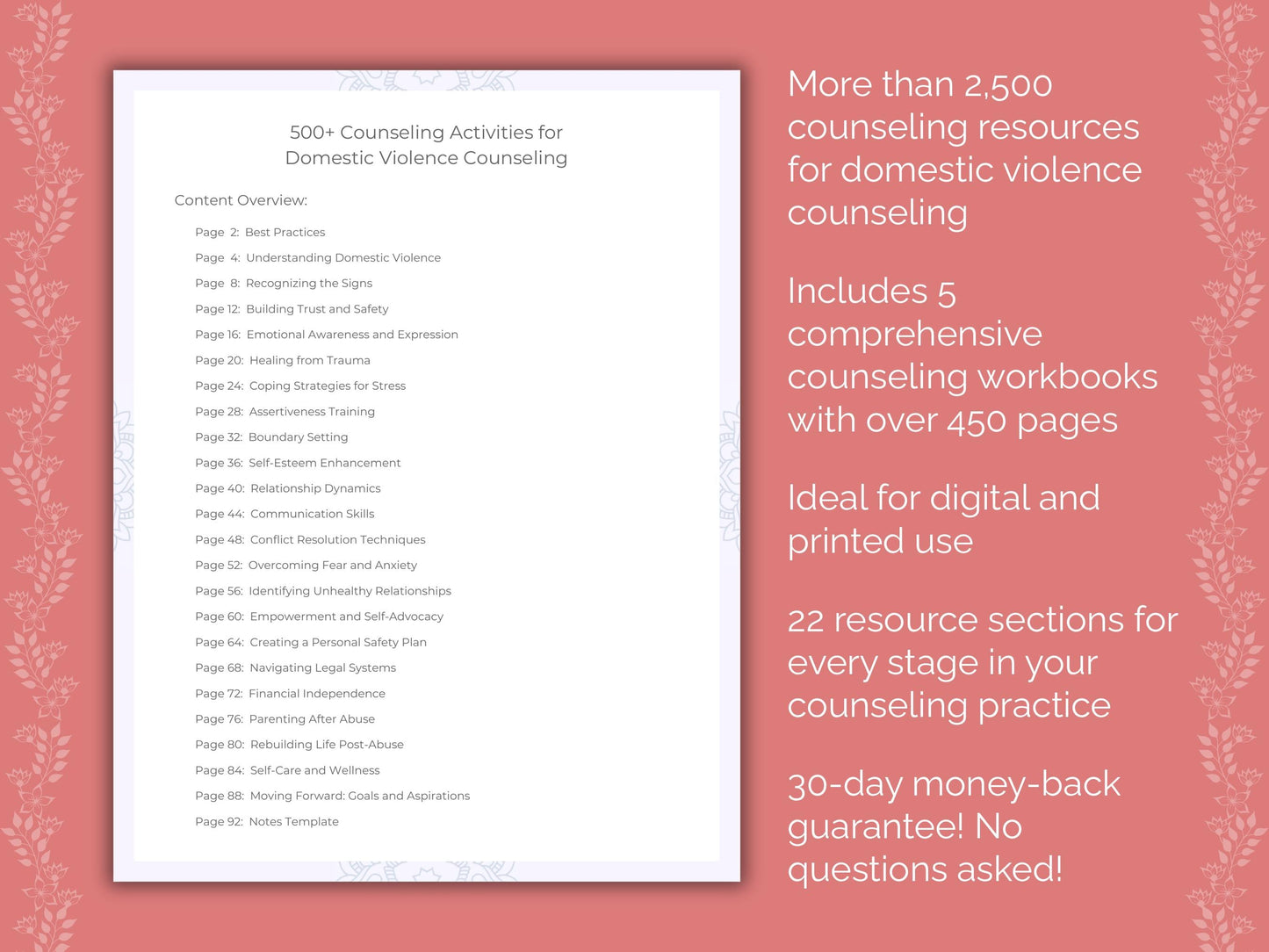 Domestic Violence Counseling Counseling Templates