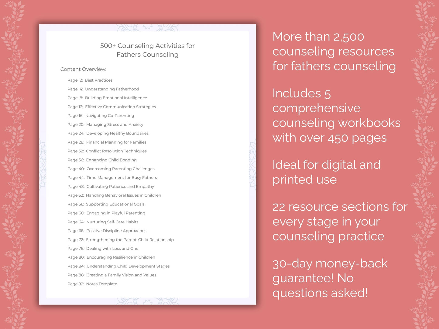 Fathers Counseling Counseling Templates