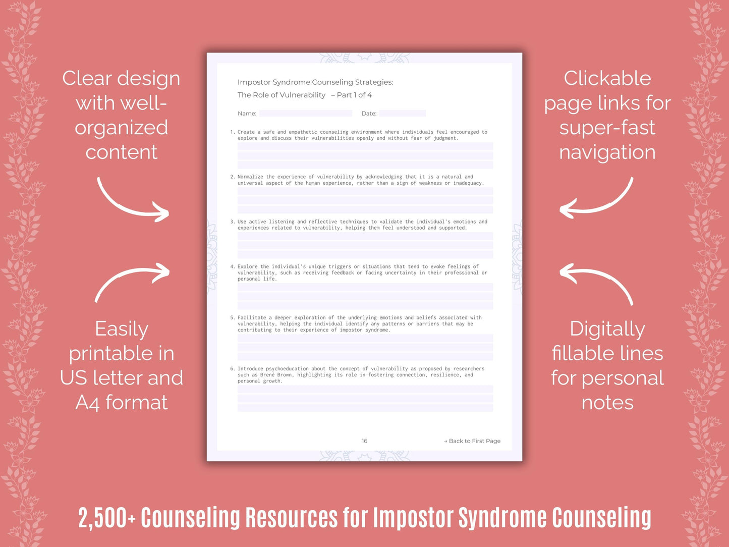 Impostor Syndrome Counseling Counselor Cheat Sheets