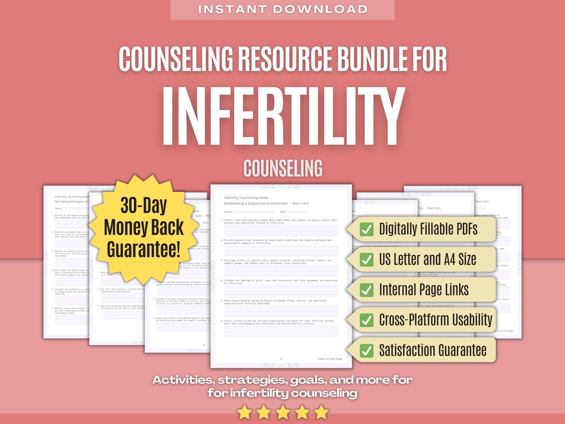 Infertility Counseling Psychology Workbooks