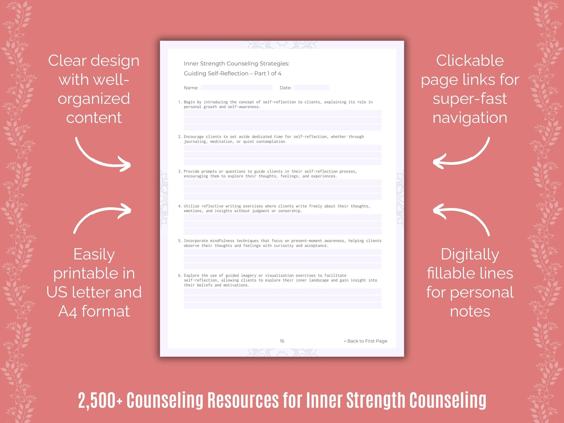 Inner Strength Counseling Counselor Cheat Sheets