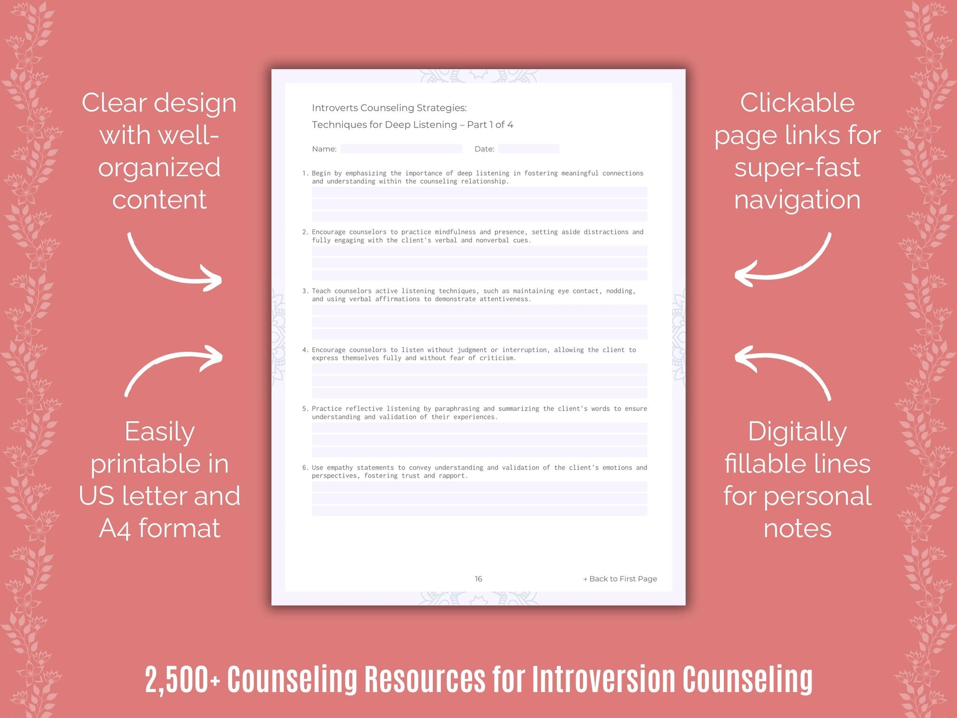 Introversion Counseling Counselor Cheat Sheets