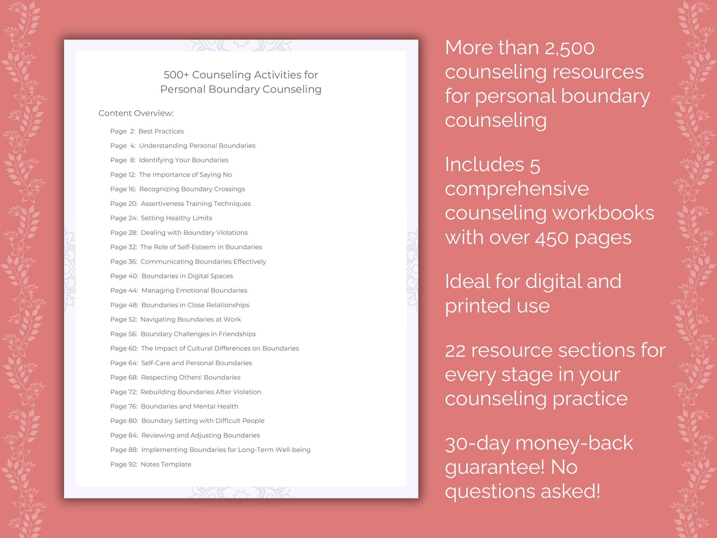 Personal Boundary Counseling Counseling Templates