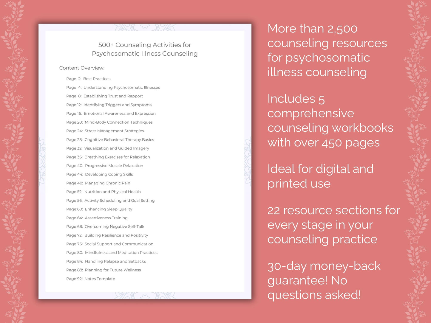 Psychosomatic Illness Counseling Counseling Templates