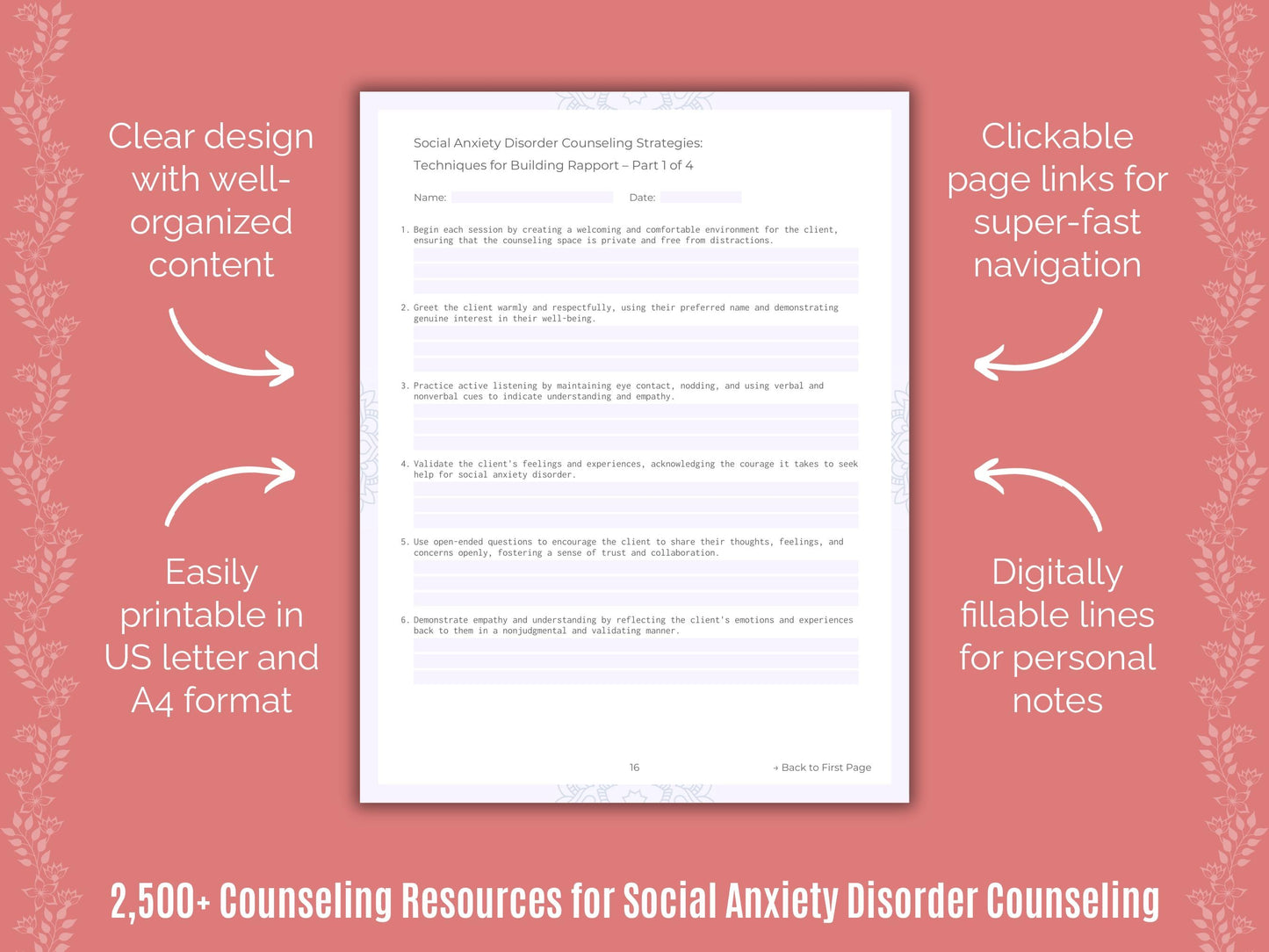 Social Anxiety Disorder Counseling Counselor Cheat Sheets