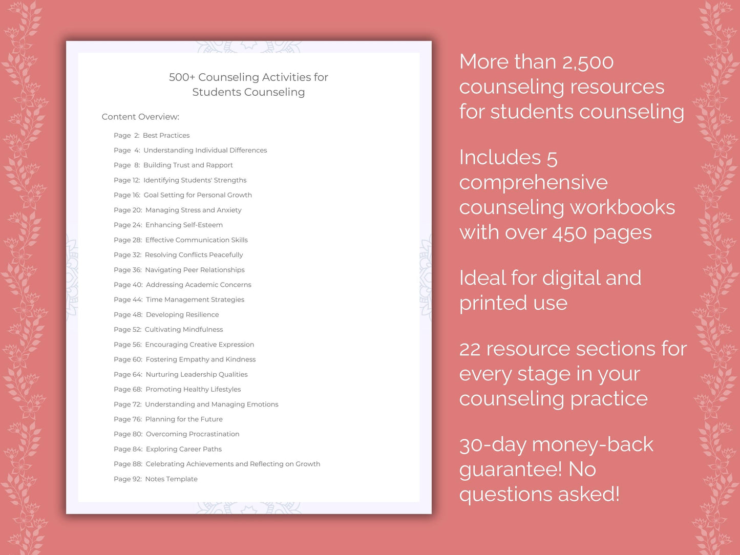 Students Counseling Counseling Templates