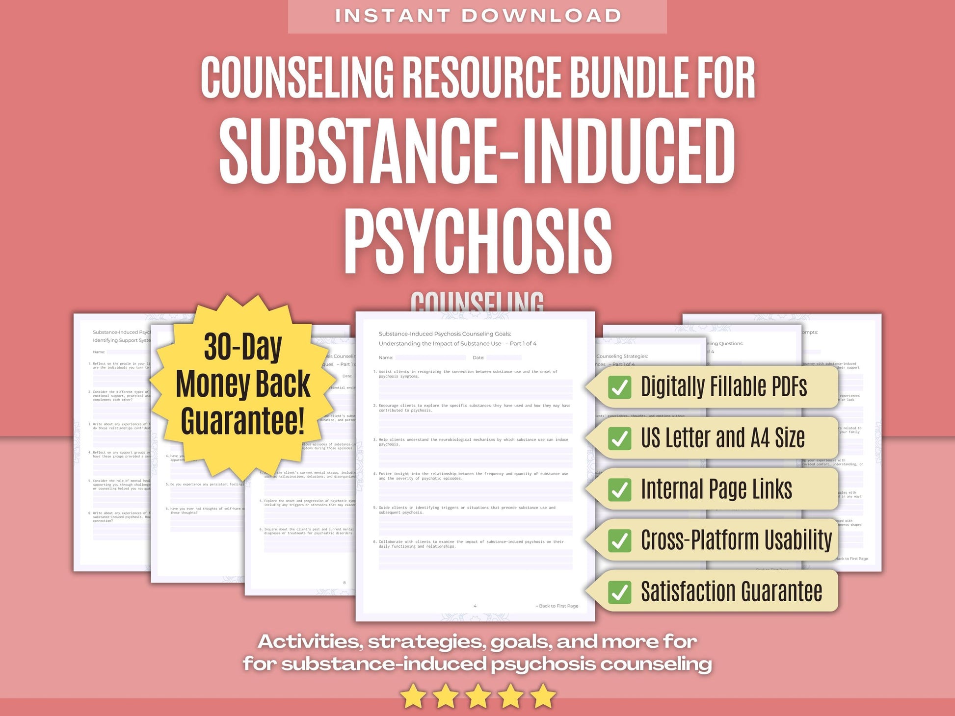 Substance-Induced Psychosis Counseling Psychology Workbooks